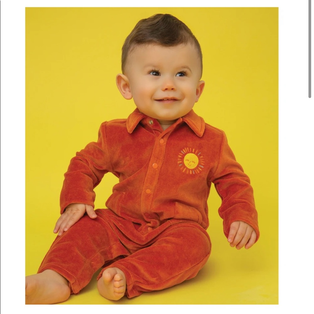 Baby Boy Velour Jumsuit perfect for Fall🍂